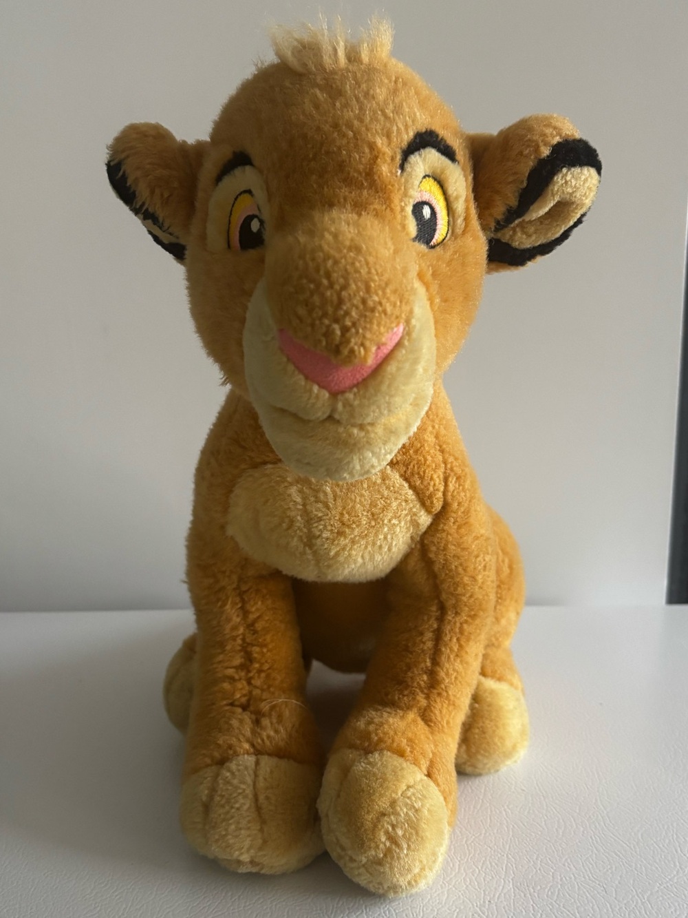 Authentic Vintage Disney Store Lion King YOUNG SIMBA 14" Plush Stuffed Animal